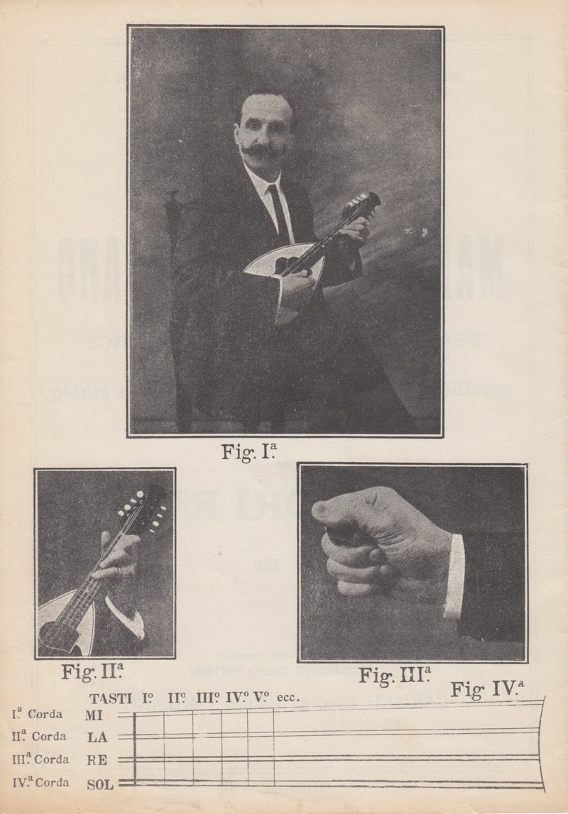 Giuseppe Pastori-Rusca - Illustration aus der Mandolinenschule