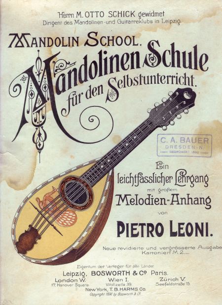 Mandolinenschule PietroLeoni cover
