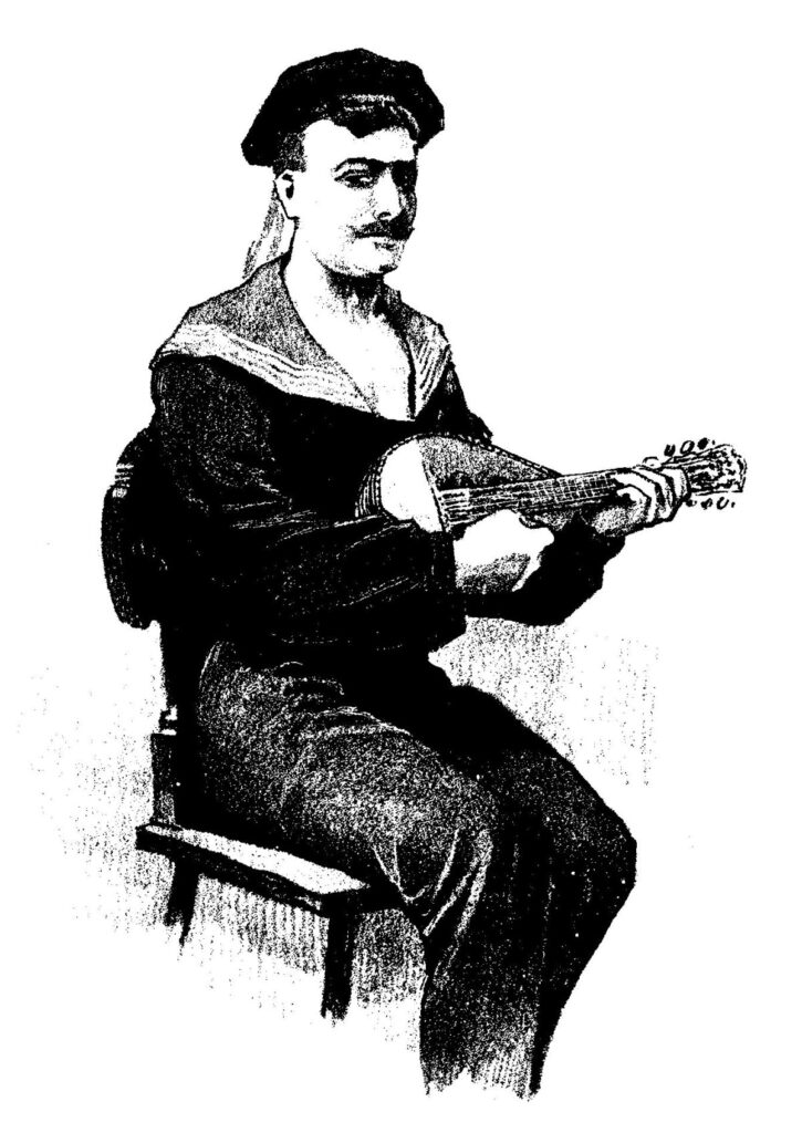 Carlo Rossi - Mandolinenschule (1893) - Abbildung