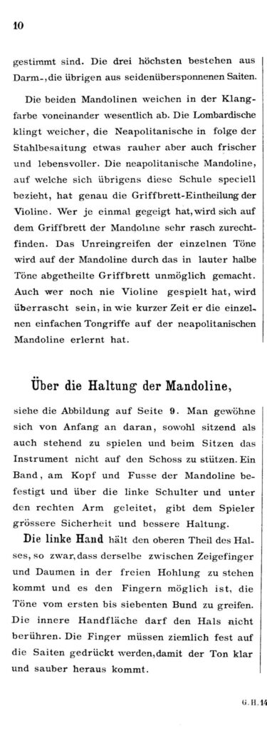 Carlo Rossi - Mandolinenschule (1893) - Text 1