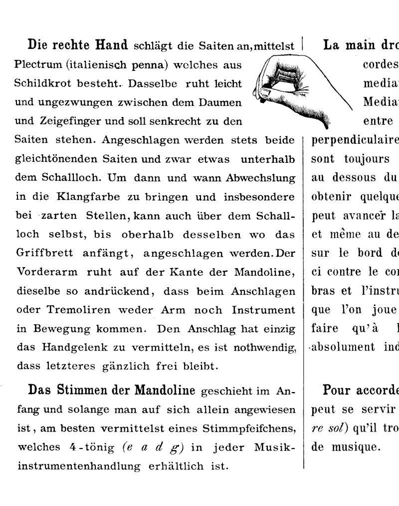 Carlo Rossi - Mandolinenschule (1893) - Text 3