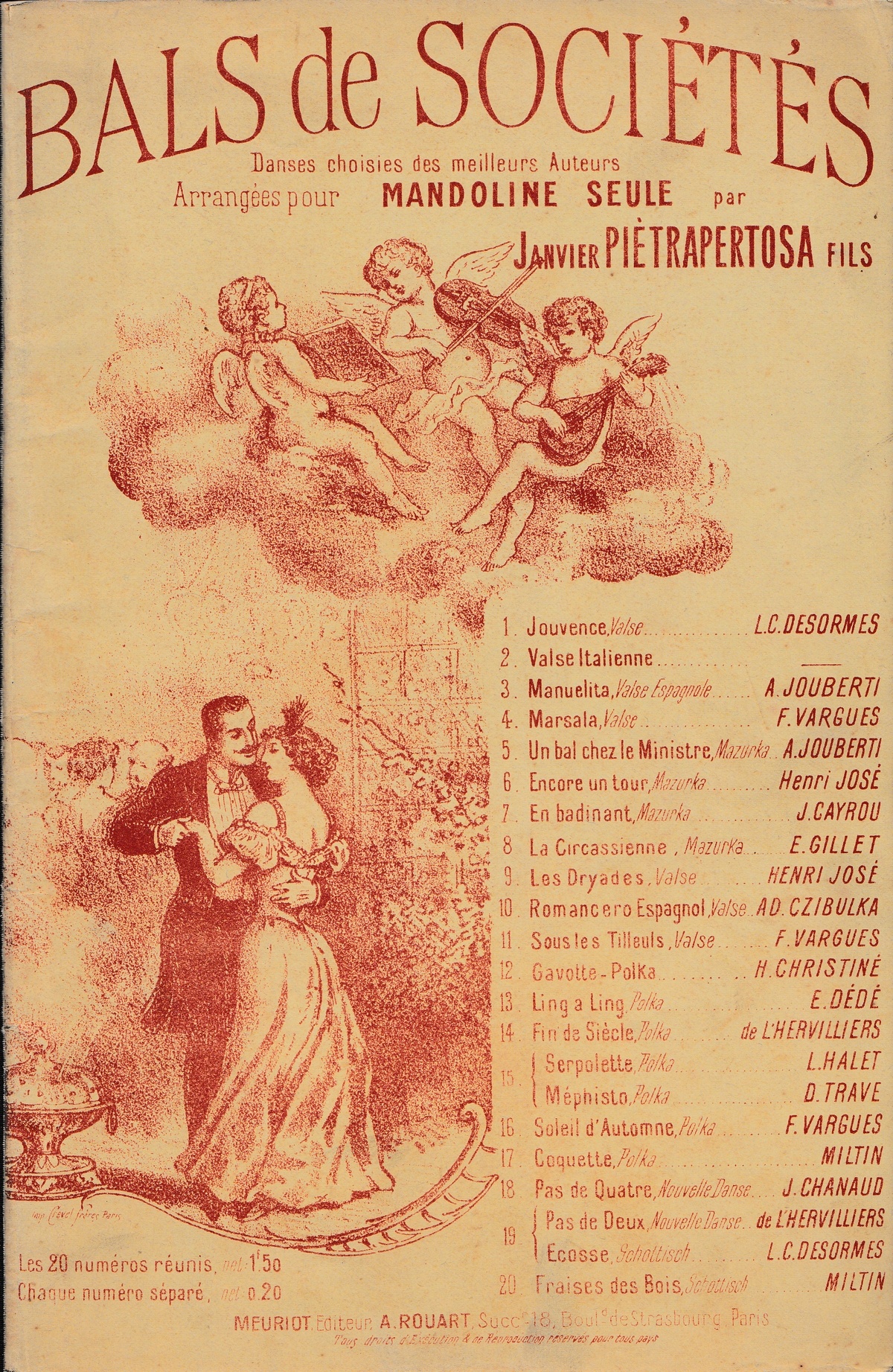 Janvier Pietrapertosa Stücke für Mandoline