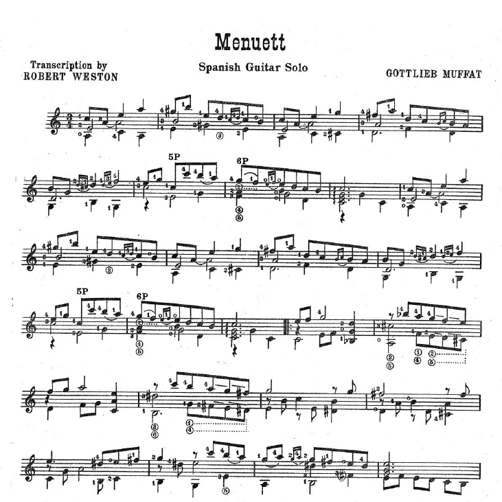 Gottlieb Muffat Menuett