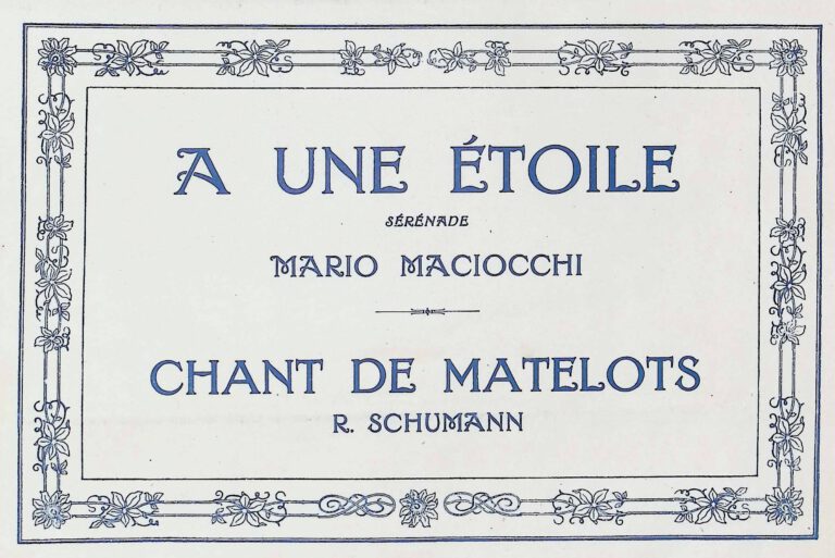Chant des Matelots