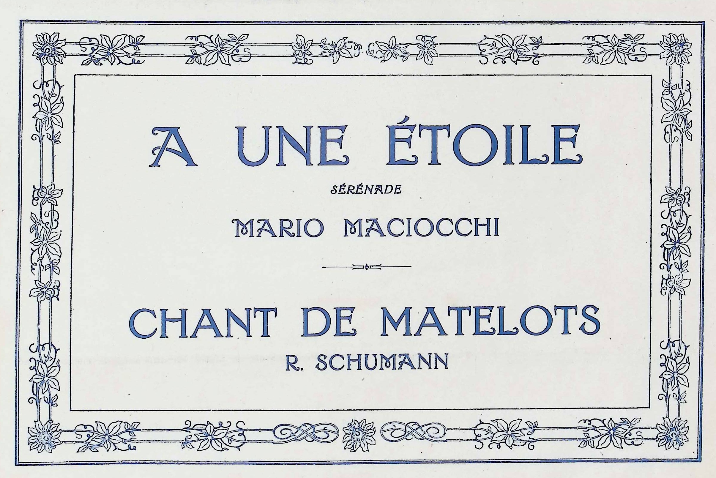 Chant des Matelots