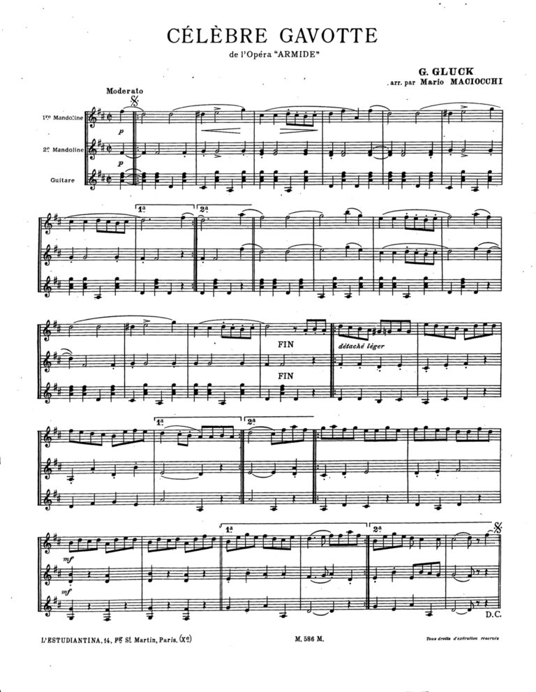 Gluck – Gavotte aus der Oper „Armide“