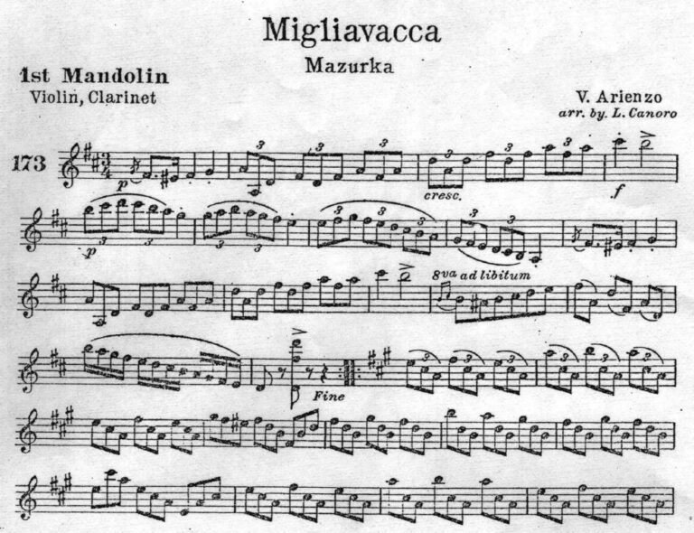 La Migliavacca – Bekannte Mazurka mit Variationen