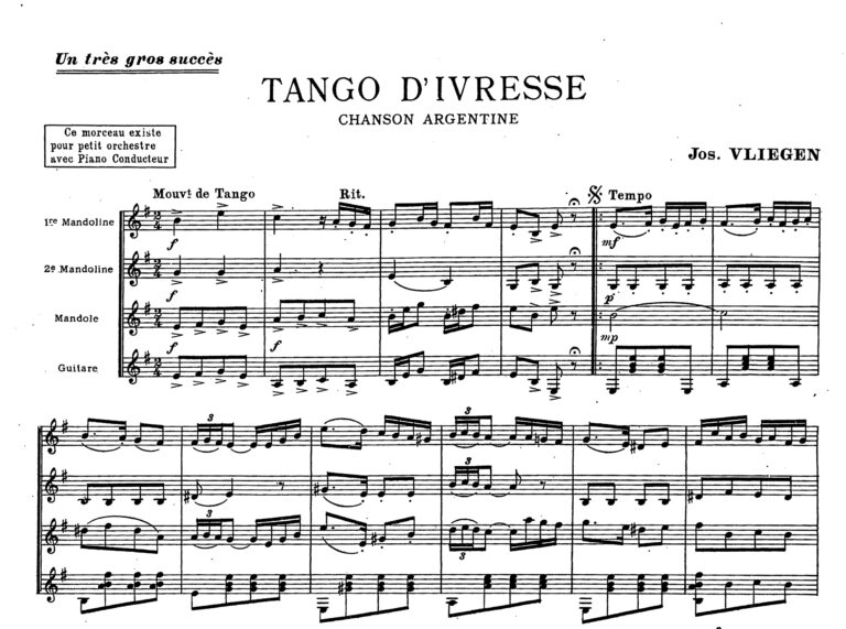 Tango d’ivresse von Joseph-Hyacinthe Vliegen