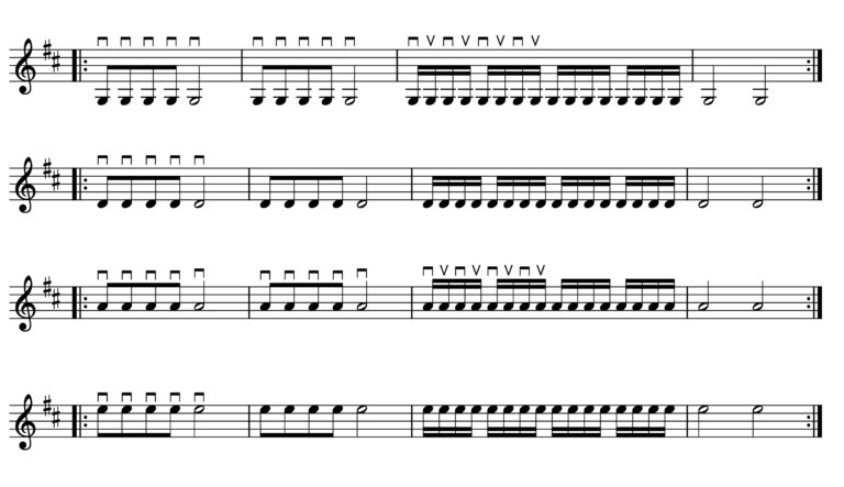 Tremolo Übung – Die ersten Schritte