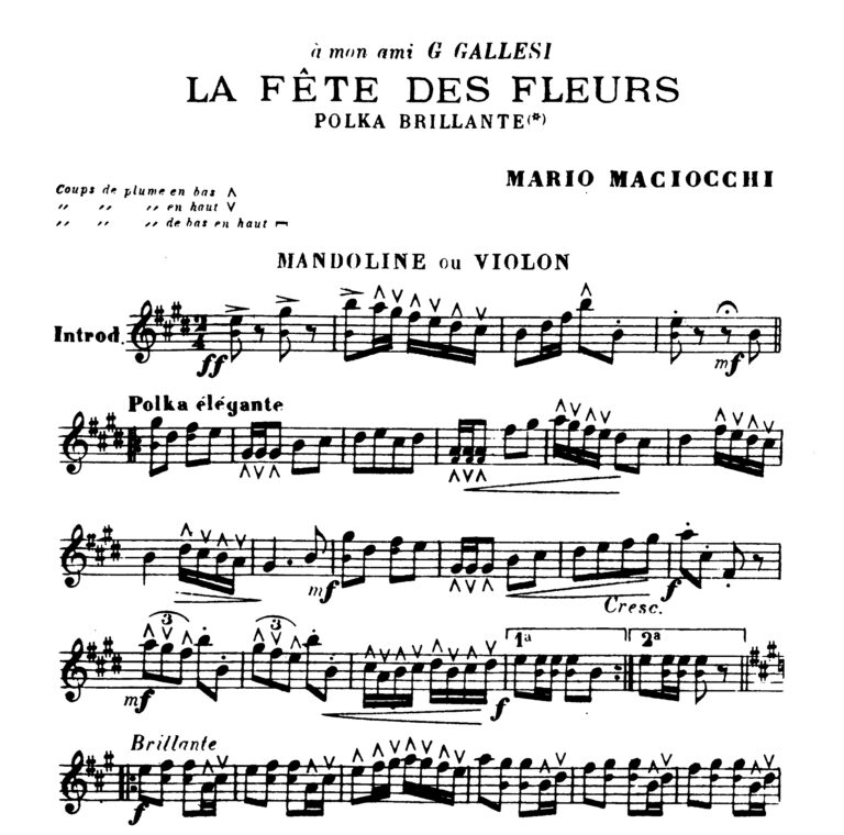 La Fête des Fleurs – Mario Maciocchi – Polka brillante