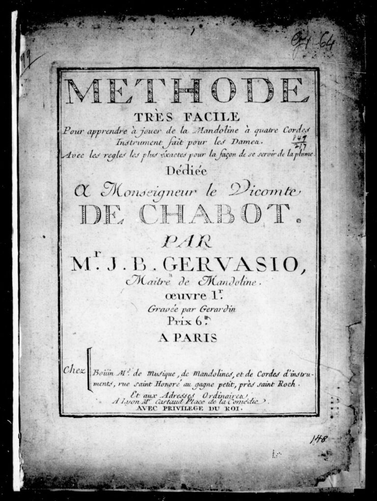Die Mandolinenschule von Gervasio