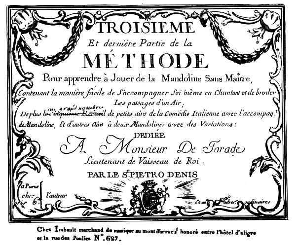 Denis - Methode pour apprendre à jouer la Mandoline Teil 3