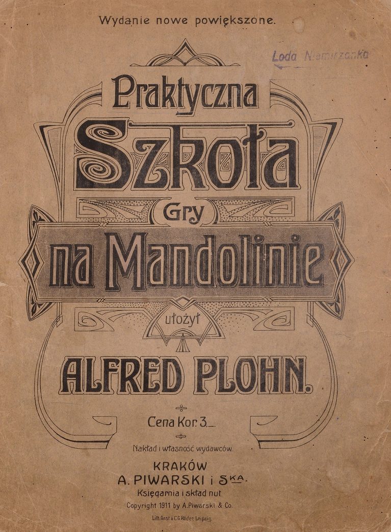 Mandolinenschule von Alfred Plohn